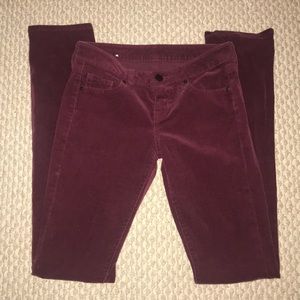 UNIQLO - Corduroy Maroon Pants - SZ 22